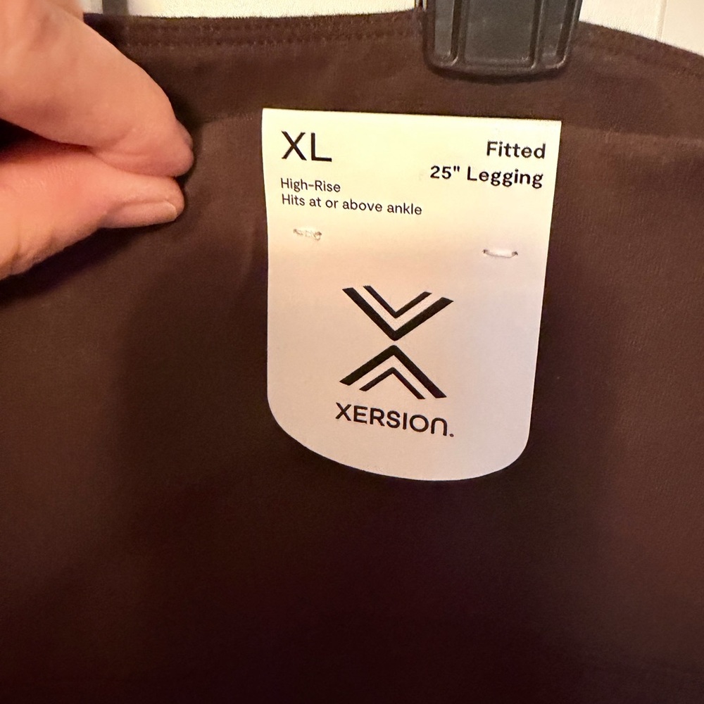 Xersion Dark Brown High-Rise Leggings - Picture 2 of 4